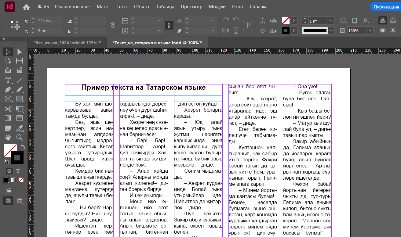 Скриншорт программы InDesign 2024 (19.2)
